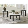 Signature Design by Ashley Xandrum 3-Piece Coffee Table Set with End Tables - Black/White Finish - 2 of 4
