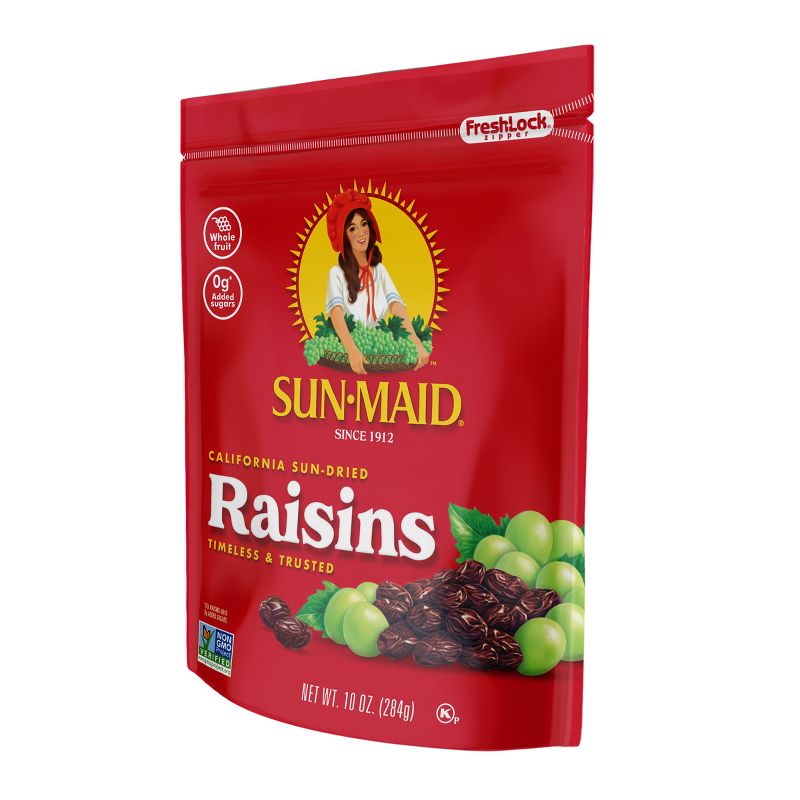 Sun-Maid Natural California Raisins Resealable Bag -10oz, 5 of 15