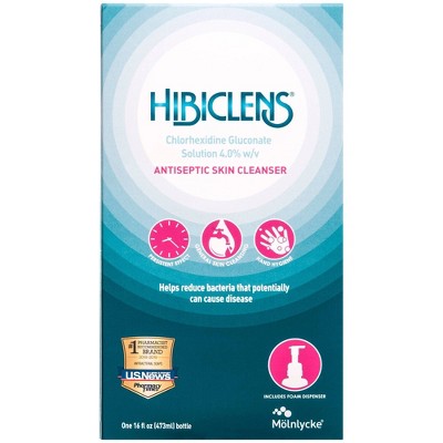 Hibiclens Antimicrobial Antiseptic Soap and Skin Cleanser with Foaming Pump - 16 fl oz