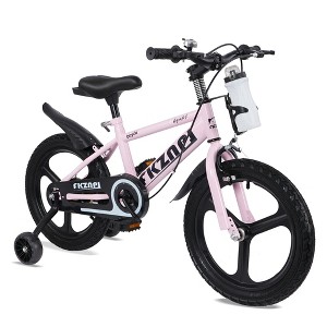 HTUTWOO Kids Bike, 16 & 18 Inch Toddler Bicycle with Glow in The Dark Training Wheels, Adjustable Seat and Sturdy Frame for Boys and Girls Ages 3-9 - 1 of 4