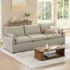 Spruce & Spring Modular Couch Oversized Sectional Sofa for Living Room, Taupe-3PC - 2 of 4