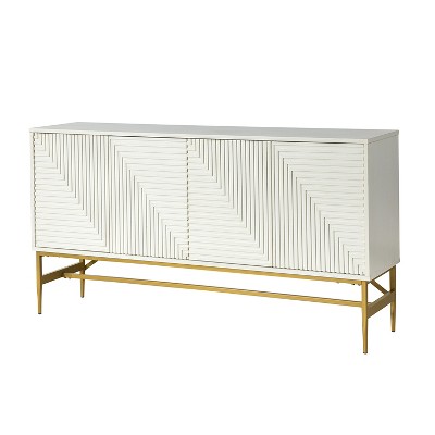 Rudy 65'' Wide Modern Buffet Cabinet Sideboard with Metal Legs| KARAT HOME