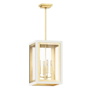 Maxim Lighting Neoclass 4 - Light Pendant in  White/Gold - 1 of 3