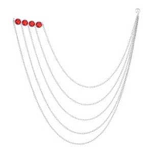 Unique Bargains Alloy Rhinestones Round Tassel Durable Fashionable Crystal Brooch - 1 of 4