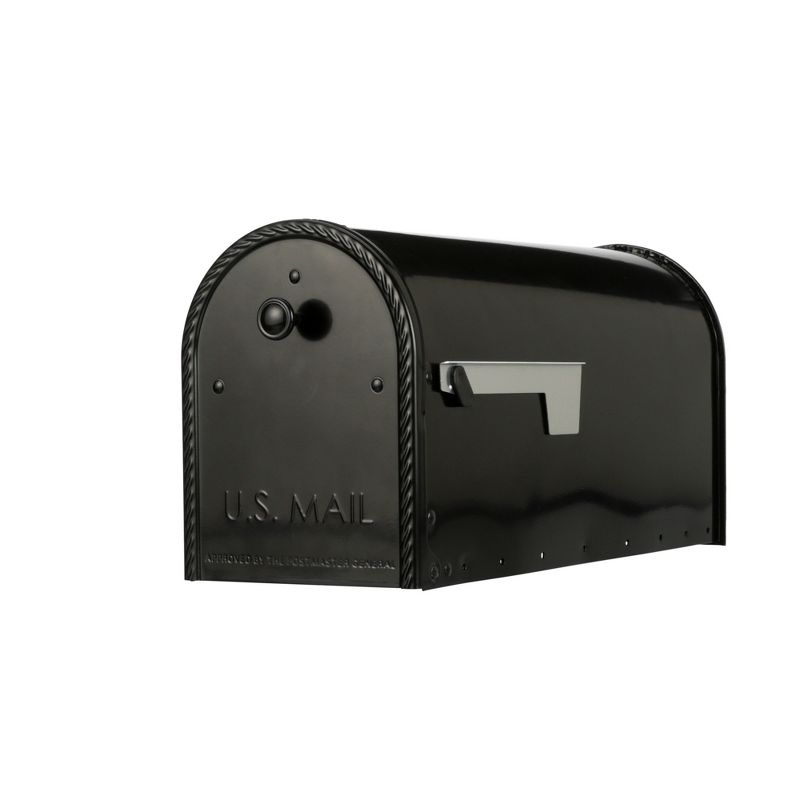 Architectural Mailboxes Edwards Post Mount Mailbox Black, 1 of 4