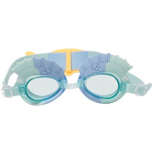 Sunnylife Kids Swim Goggles - Finn the Fish Aqua Blue, 3D Fish Band - 1 of 4
