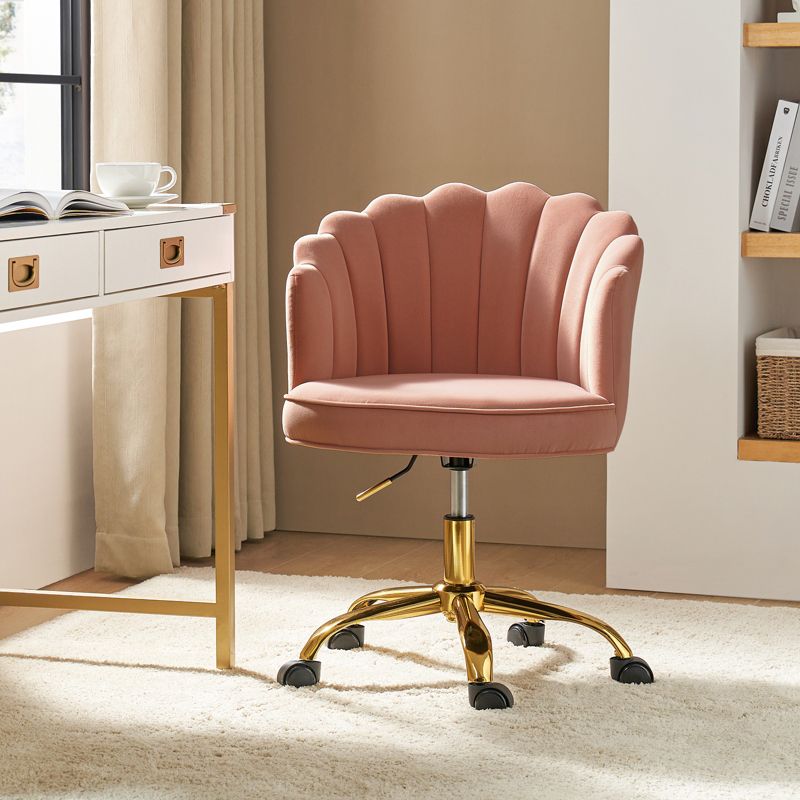 Belanda  Task Chair with Golden Base for Living Room and Office Room | KARAT HOME, 2 of 11