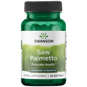 Swanson Saw Palmetto - Maximum Strength 320 mg 60 Softgels. - 1 of 2