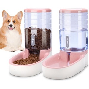 Pet Auto Feeder with Water Dispenser, Automatic Food and Water Bowl Set for Cats and Medium/Large Dogs - 1 of 4