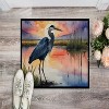 LunaLulinlk Blue Heron Setting Sun Doormat Indoor Outdoor Rugs Non Slip Washable Low Pile, 24H X 36W - 4 of 4
