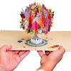 Paper Love 3D Floral Arrangement Card Pop Up Card with Detachable Keepsake Pop-Up Flower Bouquet, For All Occasions  - Large 10" x 7” Cover - 2 of 4