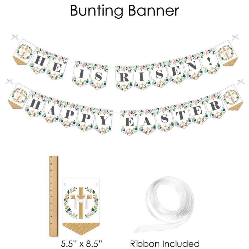 Big Dot of Happiness Religious Easter - Christian Holiday Party Supplies - Banner Decoration Kit - Fundle Bundle, 3 of 9
