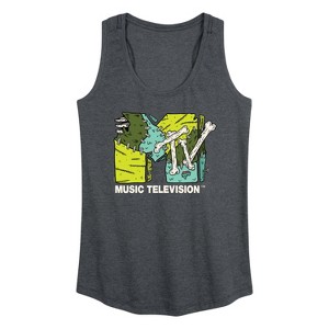Women's - MTV - Logo Halloween Graphic Racerback Tank - 1 of 4