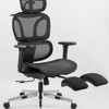 DSVIMOY Task and Office Chair High Back Chair with 4D Armrest and Dynamic Support for Home Office, Black, 25.9"*21.65"*15" - 3 of 4