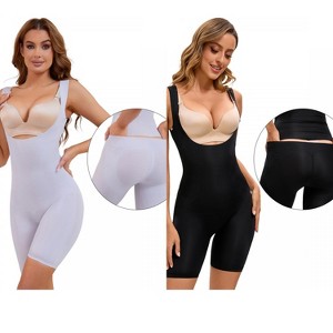 INSPIRE CHIC 2 Pcs Women's Butt Lifter Thigh Slimmers Bust Back Support Body Shapers - 1 of 4