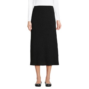 Lands' End Women's Crinkle Midi Skirt - 1 of 3