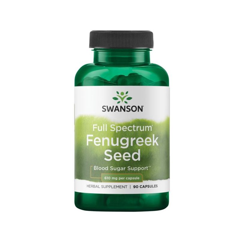 Swanson Herbal Supplements Fenugreek Seed 610 mg Capsule 90ct, 1 of 4