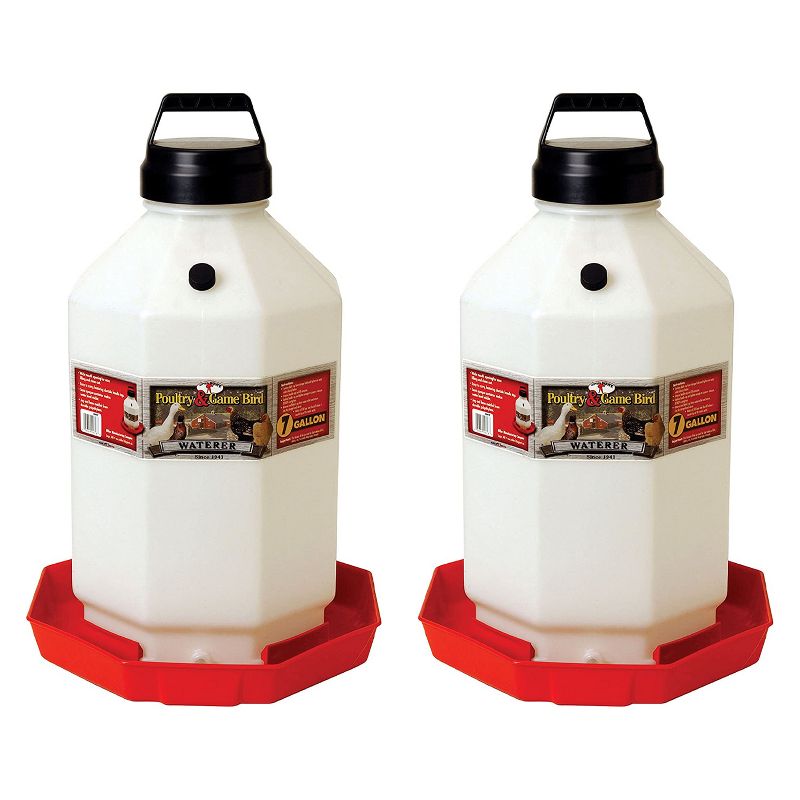 Little Giant PPF7 7 Gallon Capacity Automatic Chicken Poultry Waterer (2 Pack), 1 of 4