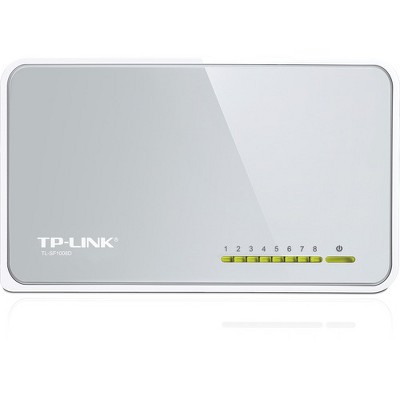 TP-LINK TL-SF1008D 8-port 10/100Mbps Desktop Switch - 8 Ports - 8 x RJ-45 - 10/100Base-TX