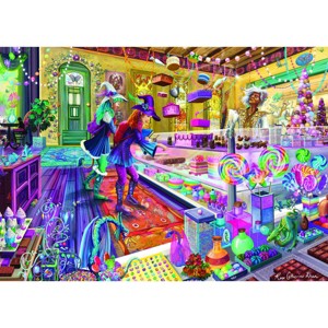 Mchezo Magical Bakery Jigsaw Puzzle, Bright Fairy Sweet Shop 1000 Piece Puzzle by Artist Rose Cat Khan - 1 of 4