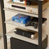 SEVOBAL TV Stands and Consoles Corner TV Stand with 4 Storage Shelves and Cable Management for Living Room, Gray, 23.5"*15.8"*33.8" - 3 of 4