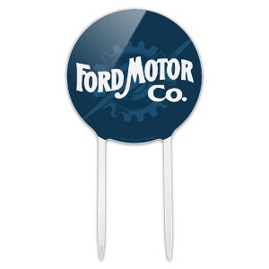 Ford Vintage Gear Logo Acrylic Cake Topper - 1 of 4