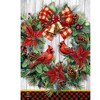Briarwood Lane Christmas House Flag 40x28 For Outdoor Cardinal Wreath For Christmas House Flag - 3 of 4