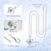 Moissanite Necklace for Women, 1 Carat Heart Moissanite Pendant with 925 Sterling Silver Necklace for Wife, Mom, Girlfriend Jewelry Gifts - 3 of 4