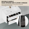 SEVOBAL Bathroom Storage Cabinets, Wall-Mounted Bathroom Vanity with Sink, Floating Storage Cabinet, Soft Close Drawers, White, 35.43"*19.69"*22.44" - 3 of 4
