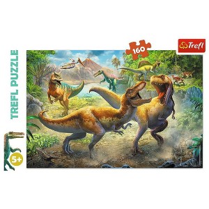 Trefl Fighting Tyrannosaurs Kids Jigsaw Puzzle - 160pc - 1 of 4