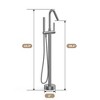 Whizmax Freestanding Bathtub Faucet Tub Filler Floor Mount Bathroom Faucets Brass Single Handle with Hand Shower,Standing Tub Faucet - 2 of 4