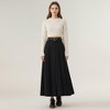 Anna-Kaci Women's High Waist Pleated Maxi Skirt with Structured A-Line Silhouette - 2 of 4