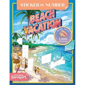 Sticker by Number Beach Vacation - (Sticker Emporium) by  Cottage Door Press (Paperback) - 1 of 1