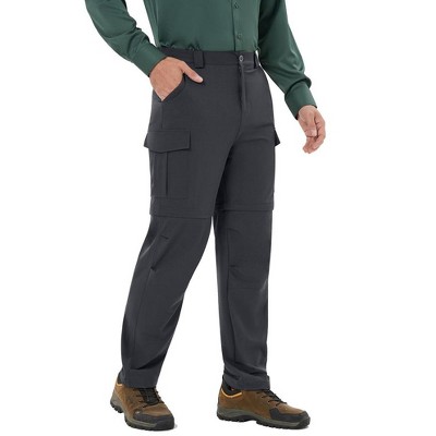 Men's Cargo Convertible Hiking Pants Zip-Off Quick-Dry Lightweight Stretch Pant Outdoor