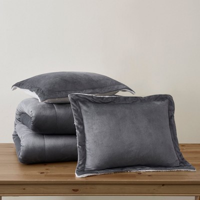 Swift Home | Reversible Micromink and Faux Shearling 3-Piece Fall/Winter Comforter Set
