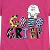 Girls' - Peanuts - Good Grief Charlie Brown Fitted Short Sleeve Graphic T-Shirt - 2 of 4