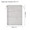 Unique Bargains Bank Coin Deposit Change Transit Bags Canvas Money Bag with Drawstring Beige 12 Pcs - 2 of 4