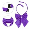 INSPIRE CHIC Women's Pre-Tied Bowknot Solid Color Ribbon Bow Ties - 3 of 4