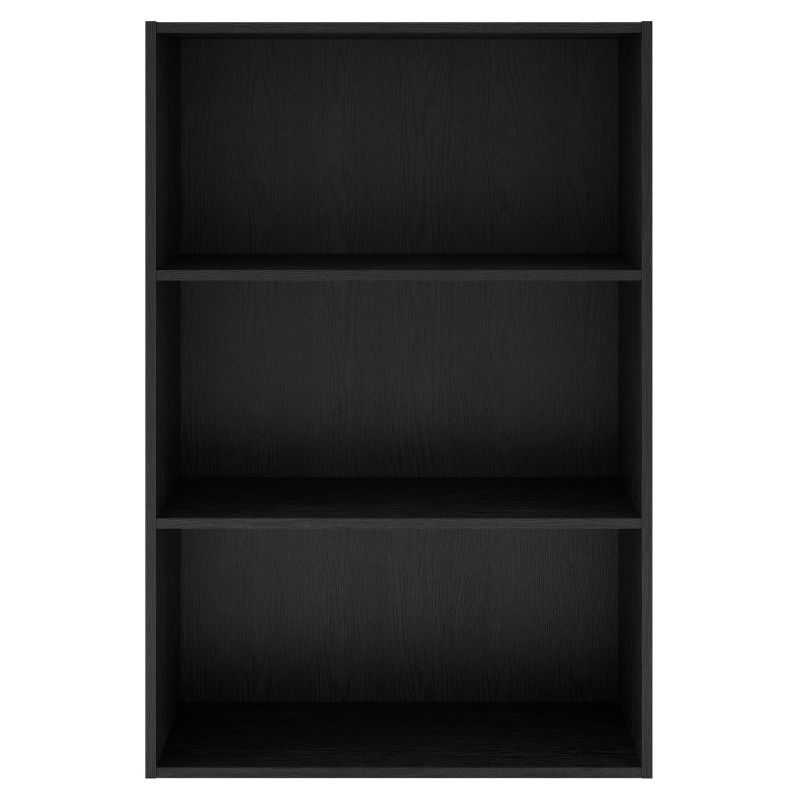 24/7 Shop At Home 35&#34; Silkpath Modern 3 Tier Stackable and Modular Bookcase Black, 6 of 14