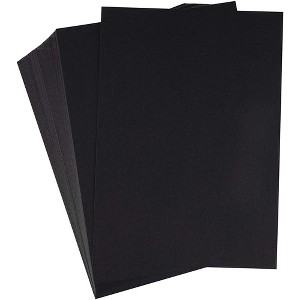 Sustainable Greetings 150 Sheets 5x7 Cardstock Paper, Black Stationary Paper Card Stock for Post Cards and Crafts, 5 x 7 In - 1 of 3