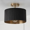 Capital Lighting Donovan 1 - Light Semi-Flush Mount in  Black Stain/Matte Brass - 4 of 4