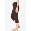 Woman Within Plus Size The Hassle-Free Soft Knit Capri - 4 of 4