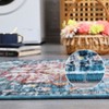 Indoor Washable Low Pile Non Slip Soft Carpet Vintage Area Rugs Retro Printed Distressed Rug for Living Room Bedroom Bedside - 3 of 4