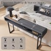 63 Inch Long Console Table, Modern Wood Entryway Table, Narrow Sofa Table Behind Couch for Living Room, Hallway, Foyer - 2 of 4