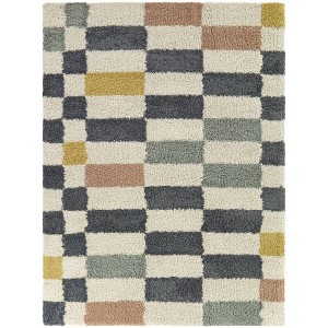Balta Rugs Theron Geometric Premium Shag Rectangle Kids' Area Rug Cream - 1 of 4