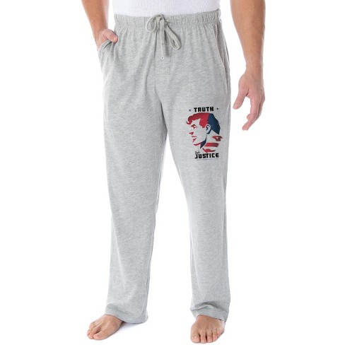 INTIMO DC Comics Superman Pajama Pants - Super Dad Design - Men's Sleep & Lounge Pants