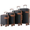 FURNIinspire Bag And Luggage Sets 4 Piece Luggage Set, Carry On Luggage Suitcase with 4 Packing Cubes, Travel Luggage, Black, 16.69"*12.4"*29.72" - 2 of 4