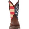 Men's Durango Steel Toe Flag Western Flag Boot, DB020, Brown - 3 of 4