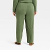 Women's Mid-Rise Fleece Tapered Ankle Sweatpants - Universal Thread™ - 2 of 3