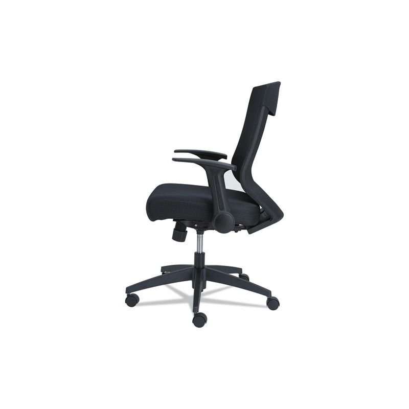 Alera Alera EB-K Series Synchro Mid-Back Flip-Arm Mesh Chair, Supports Up to 275 lb, 18.5“ to 22.04" Seat Height, Black, 3 of 8
